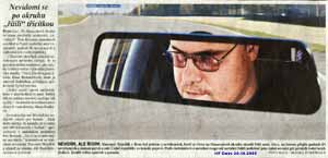 Článek o "motorovém slepejši" z MF Dnes 20.10.2005