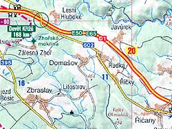 Mapa Domašov, Litostrov, Zbraslav ... Shocart